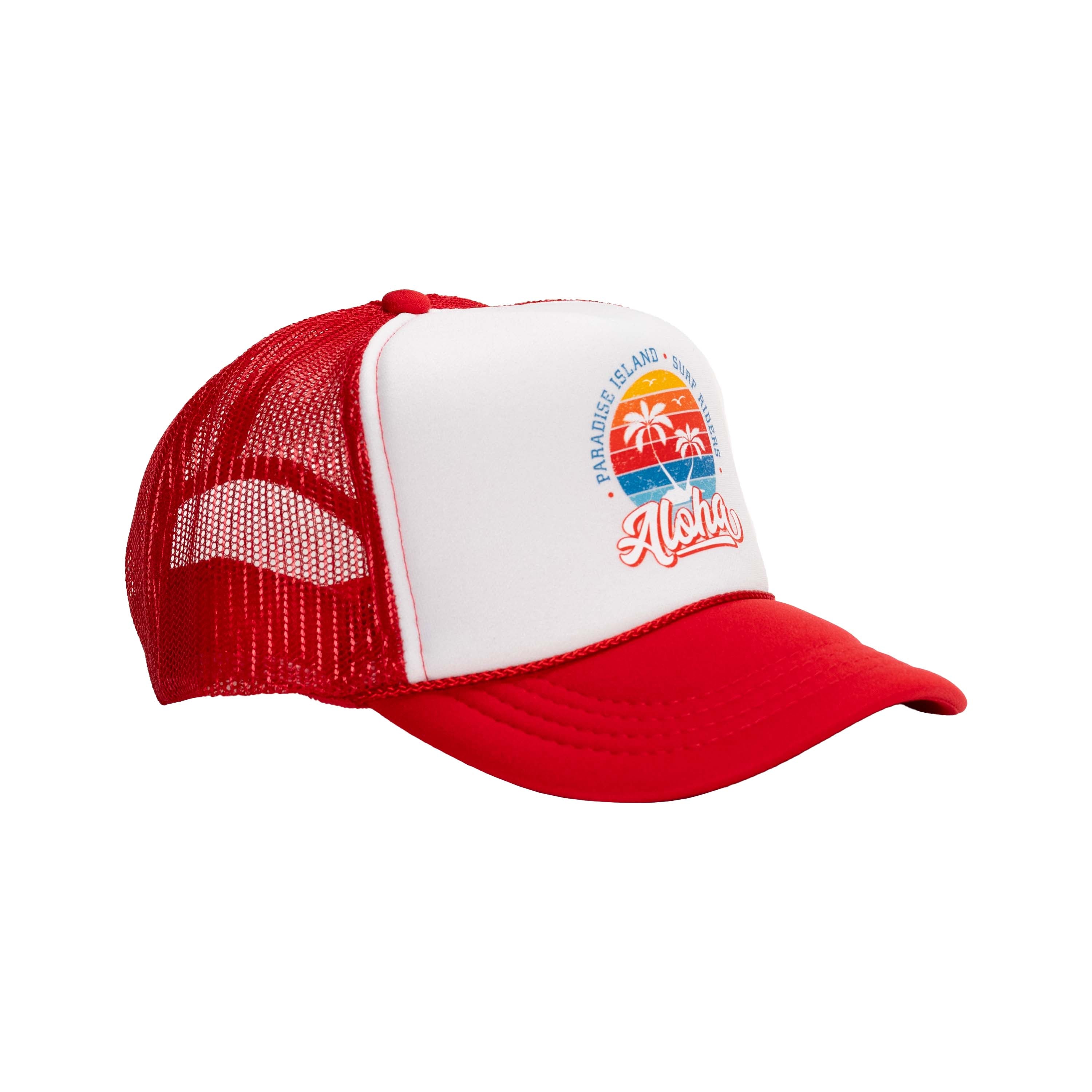 Aloha Paradise Island Kids Trucker Hats