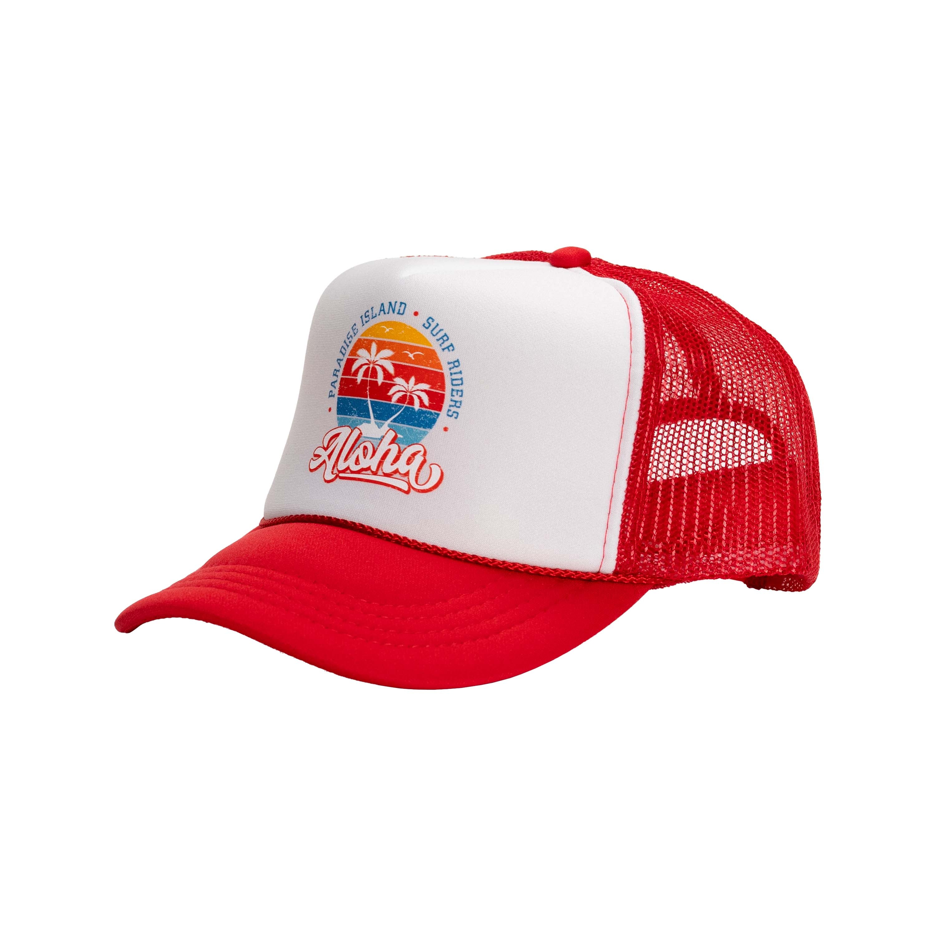 Aloha Paradise Island Kids Trucker Hats