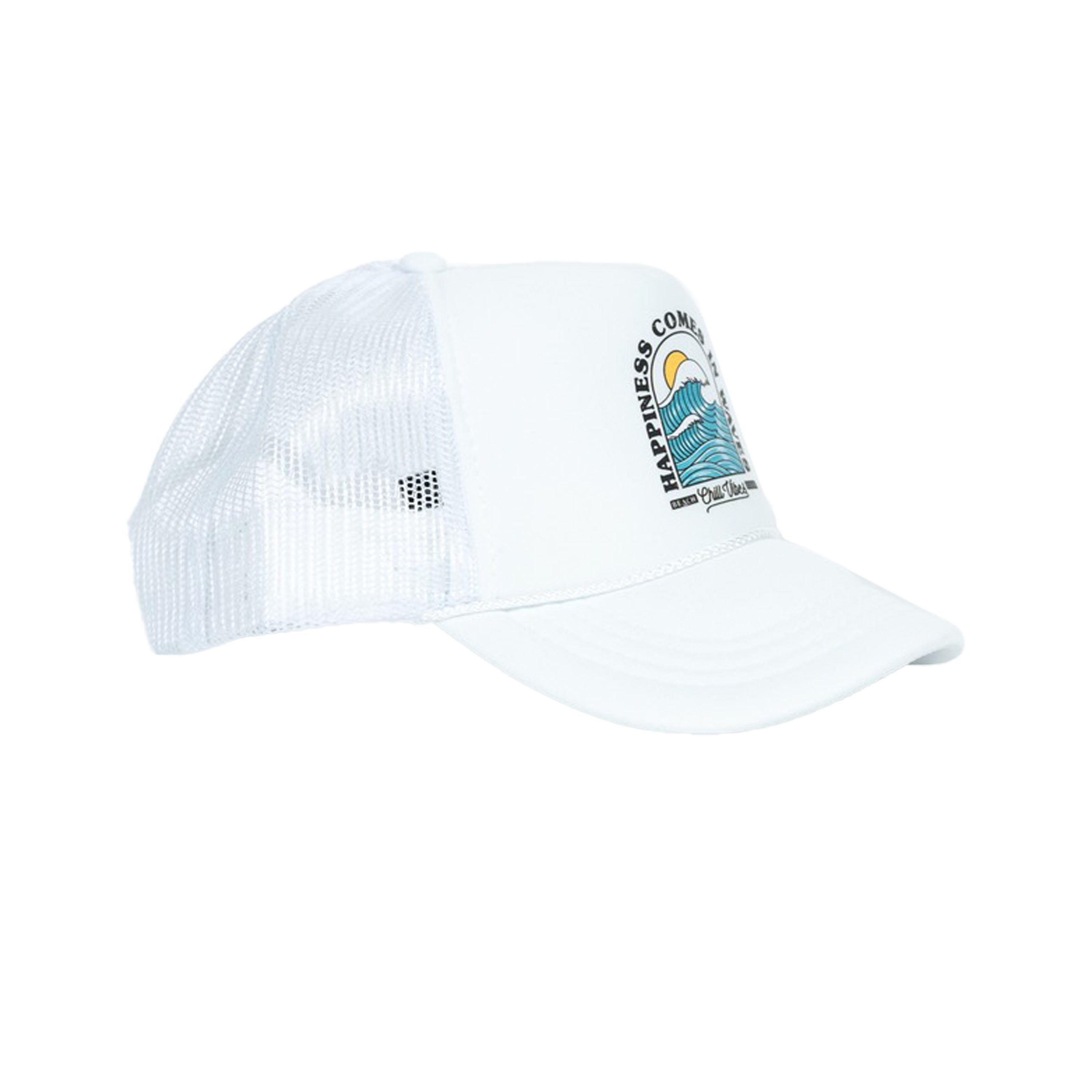 Happiness Comes in Waves Kids Trucker Hat