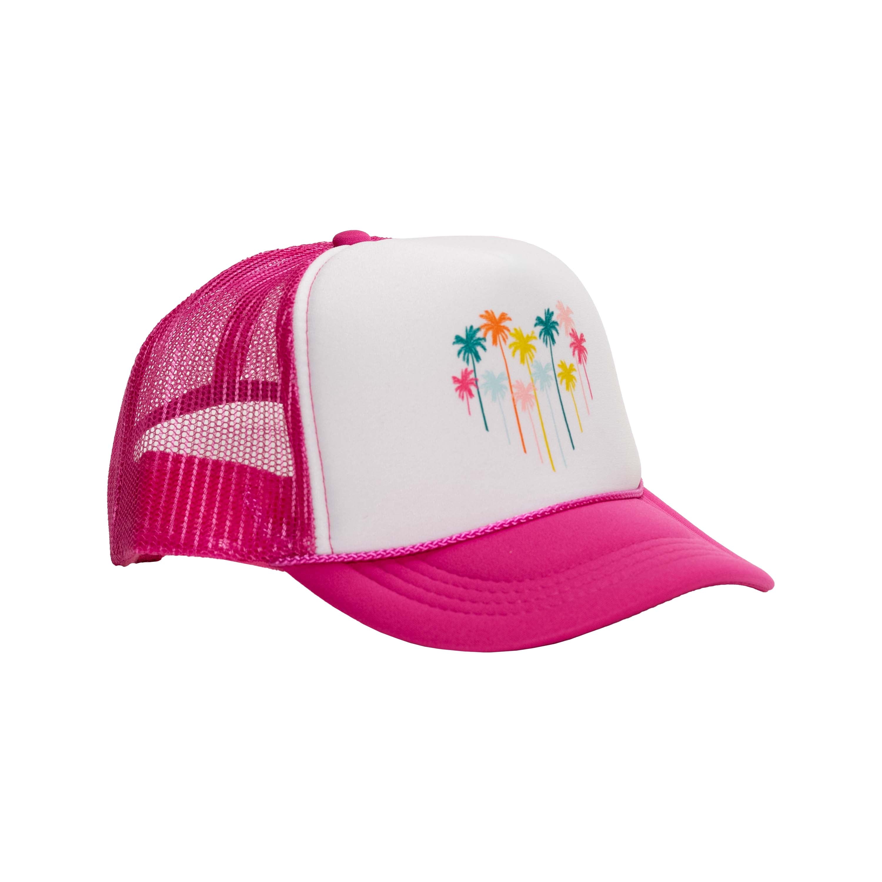 Palm Paradise kids trucker hats
