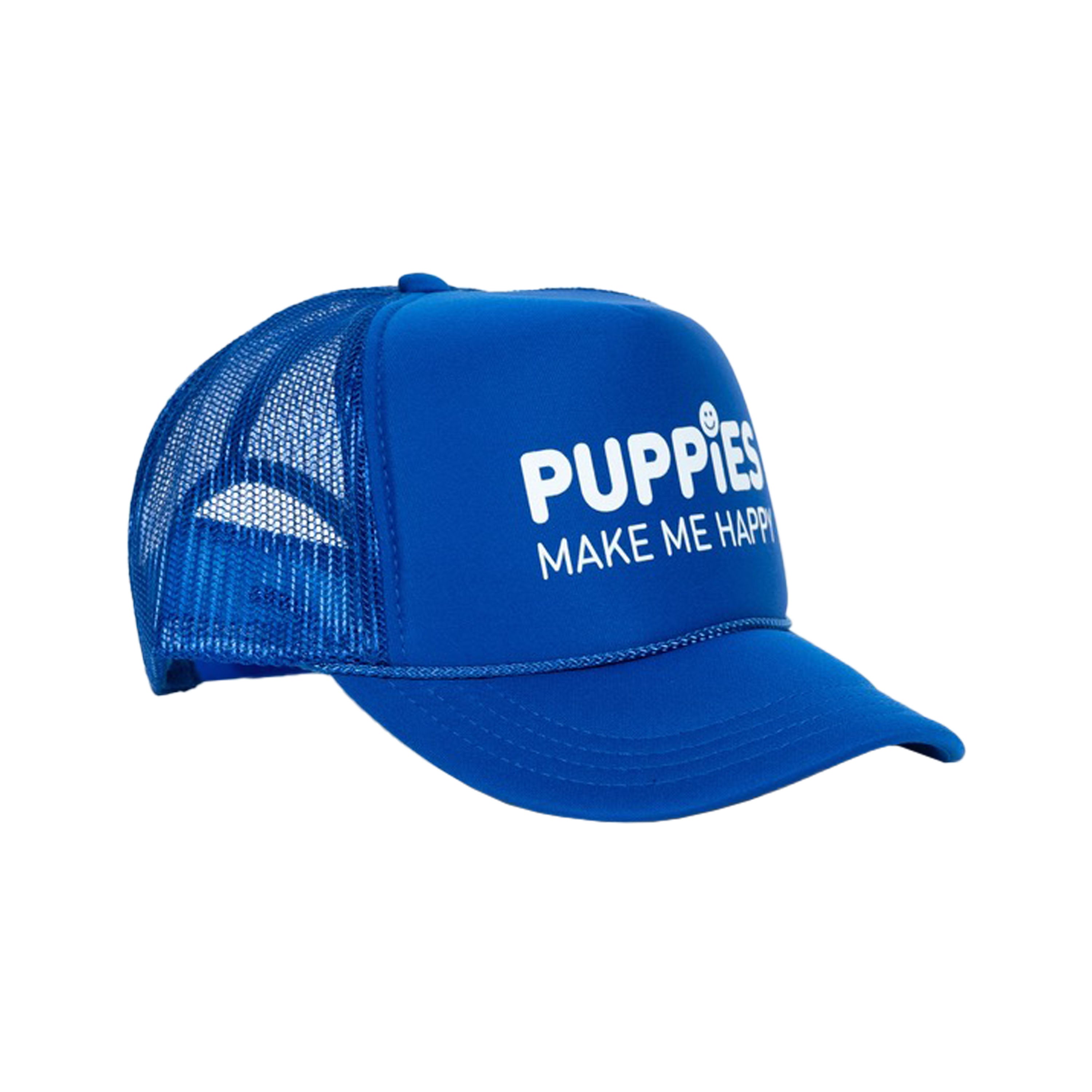 Puppies Make Me Happy Kids trucker hats