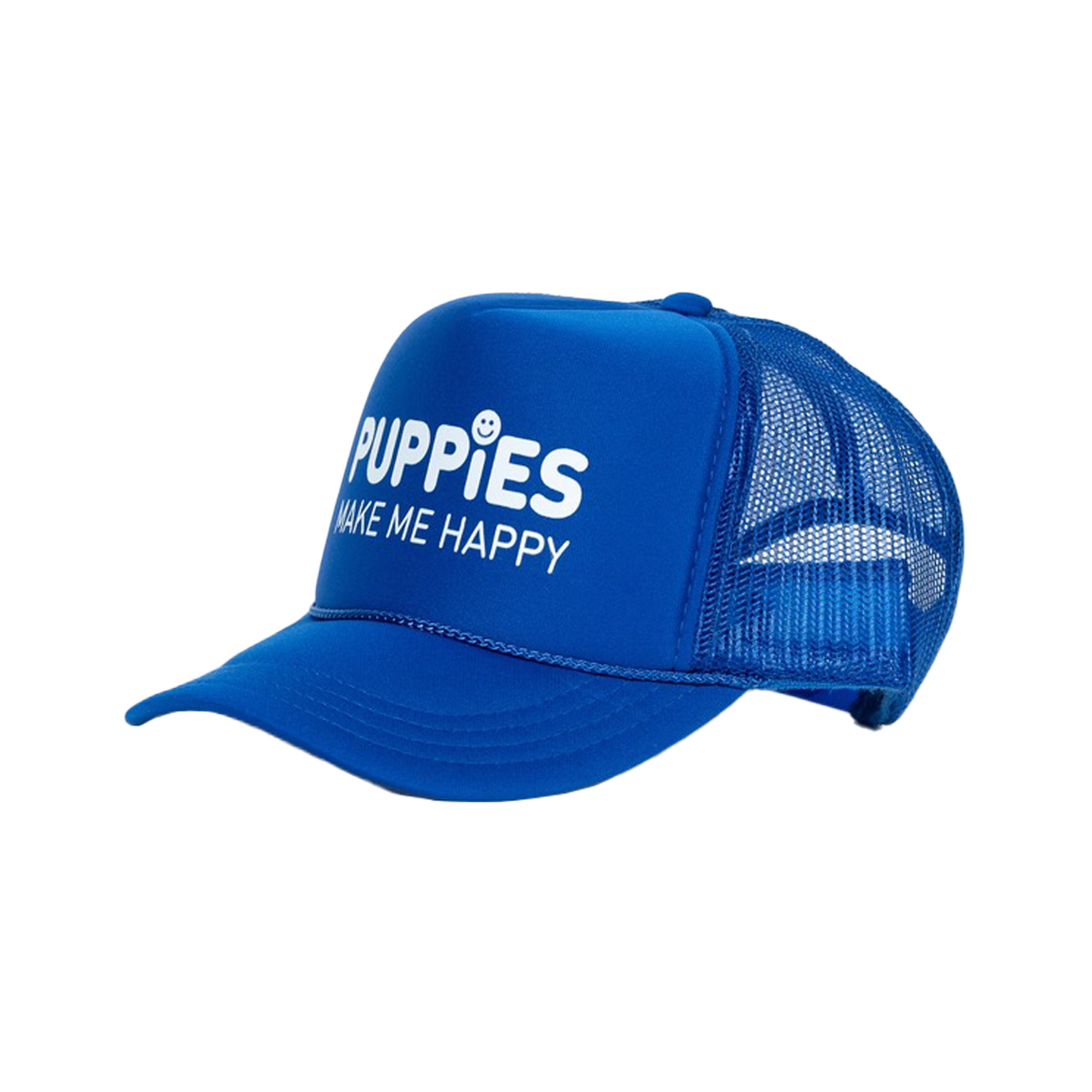 Puppies Make Me Happy Kids trucker hats