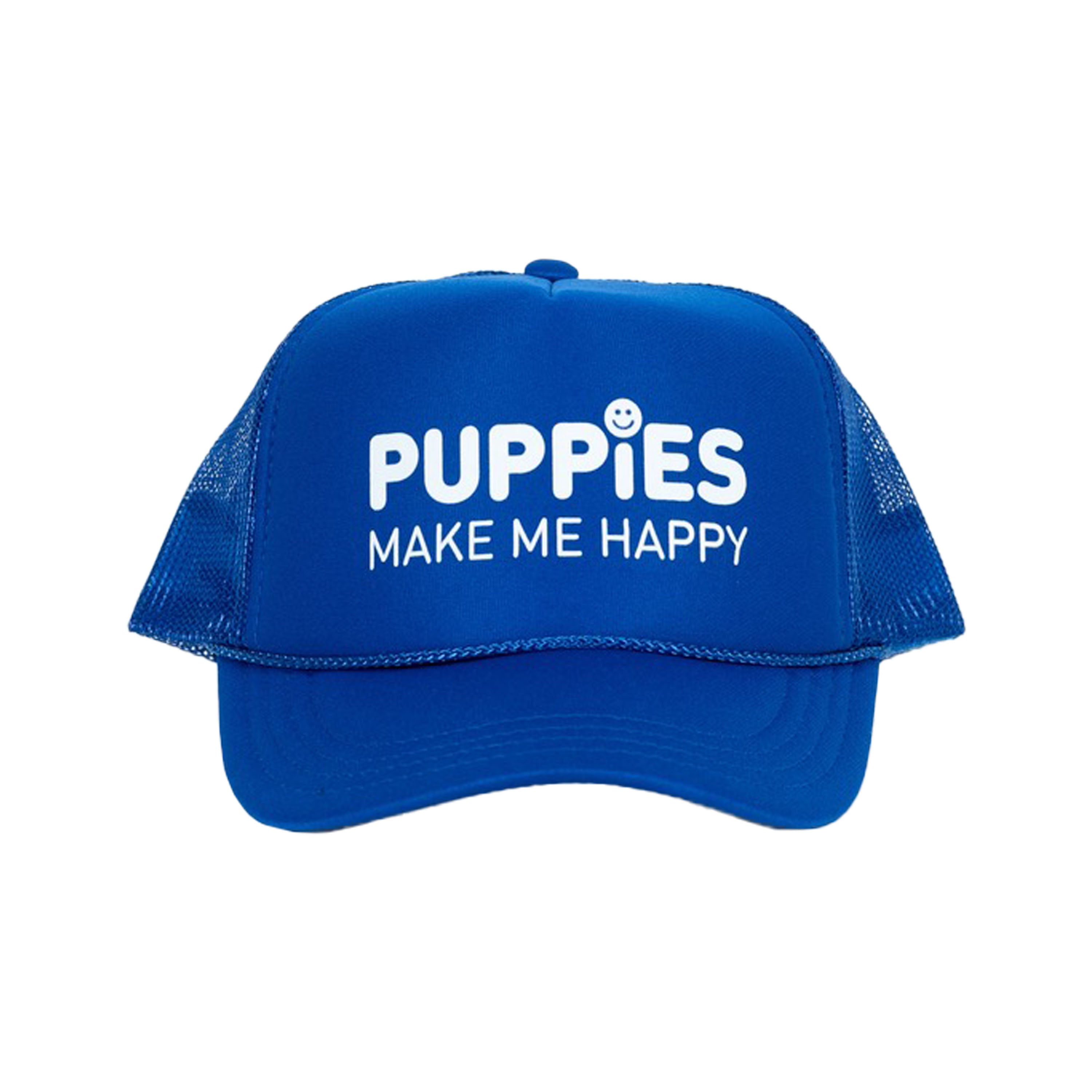 Puppies Make Me Happy Kids trucker hats